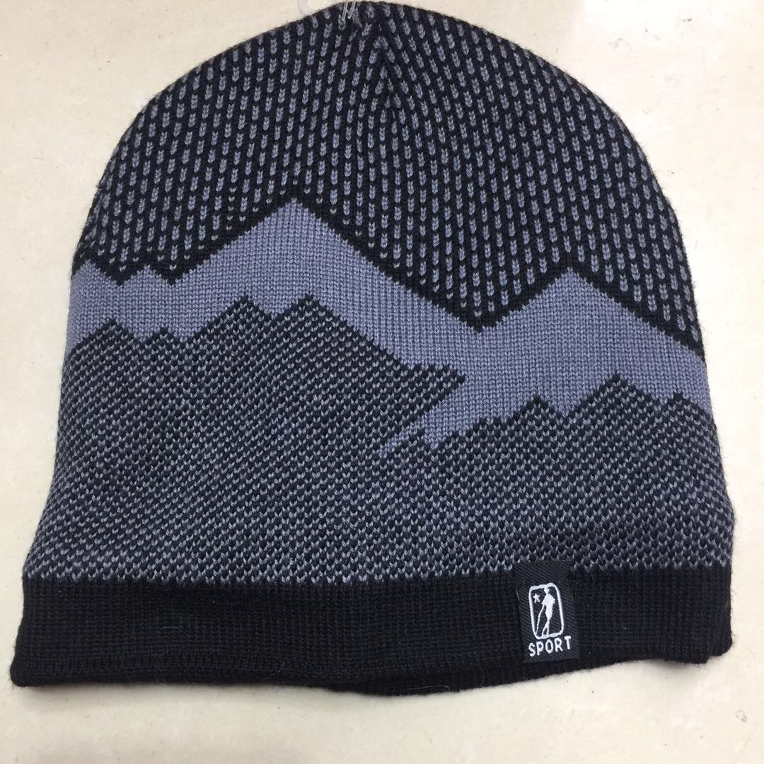 百搭套头骑车针织帽加绒加厚