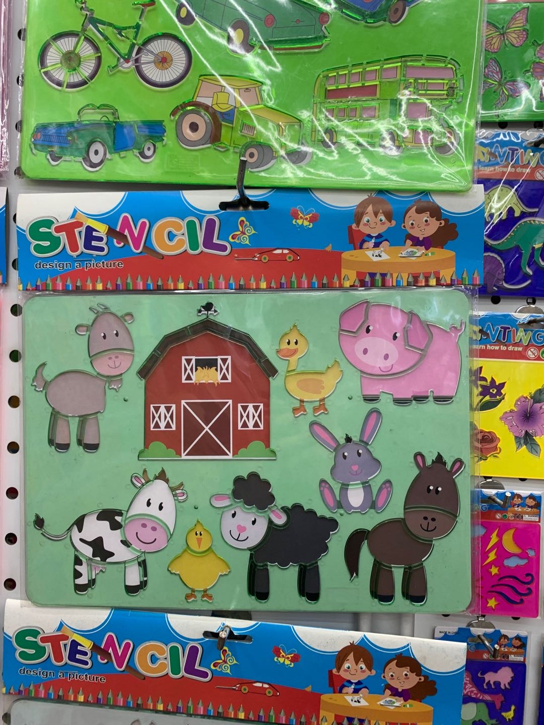 Children's Painting Template Flower Ruler Set Template Primary School Stationery Wholesale Hollow Painting Set Tools details Picture