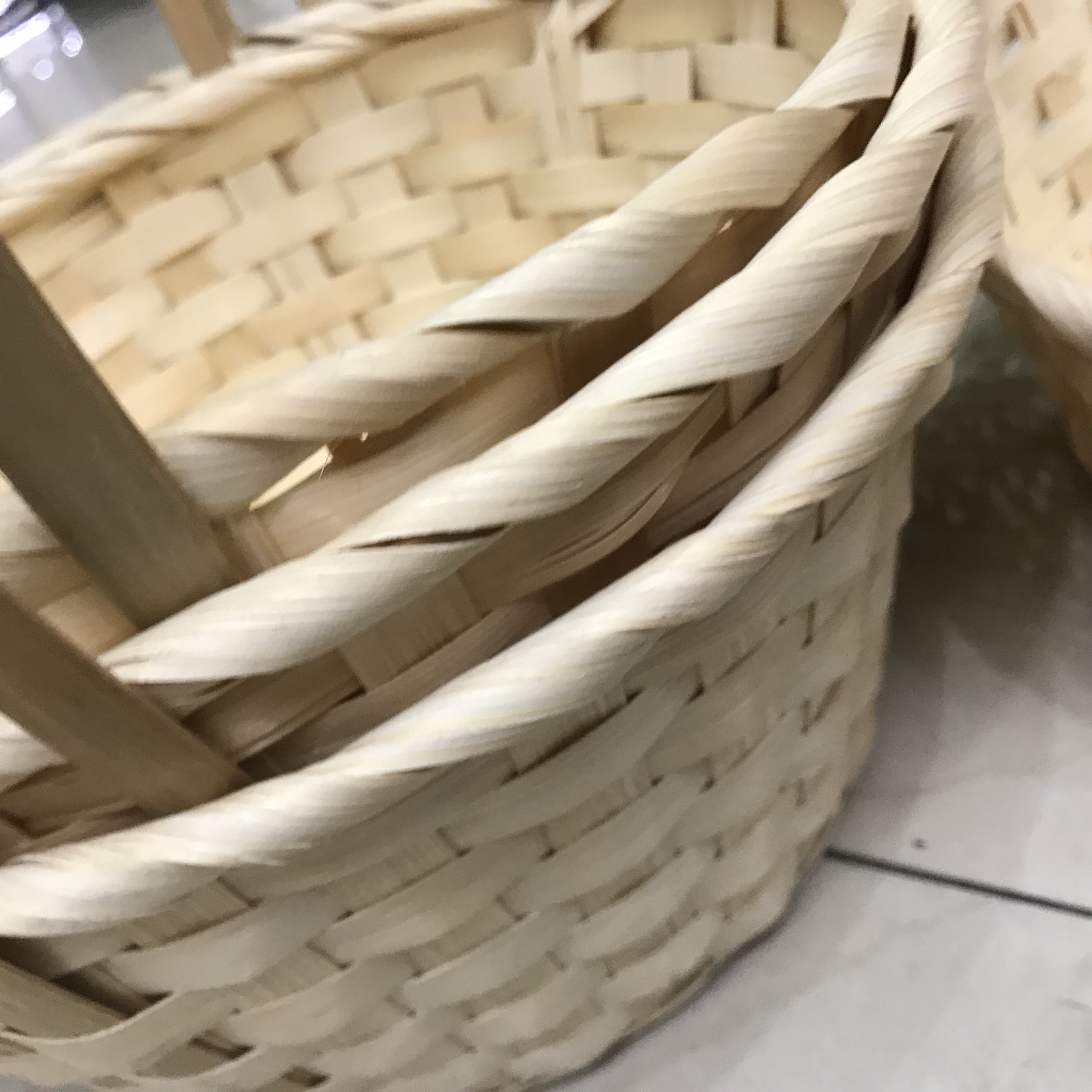 竹编制品手提篮子竹篮子水果篮竹筐点心篮竹篓收纳篮家用装饰篮细节图