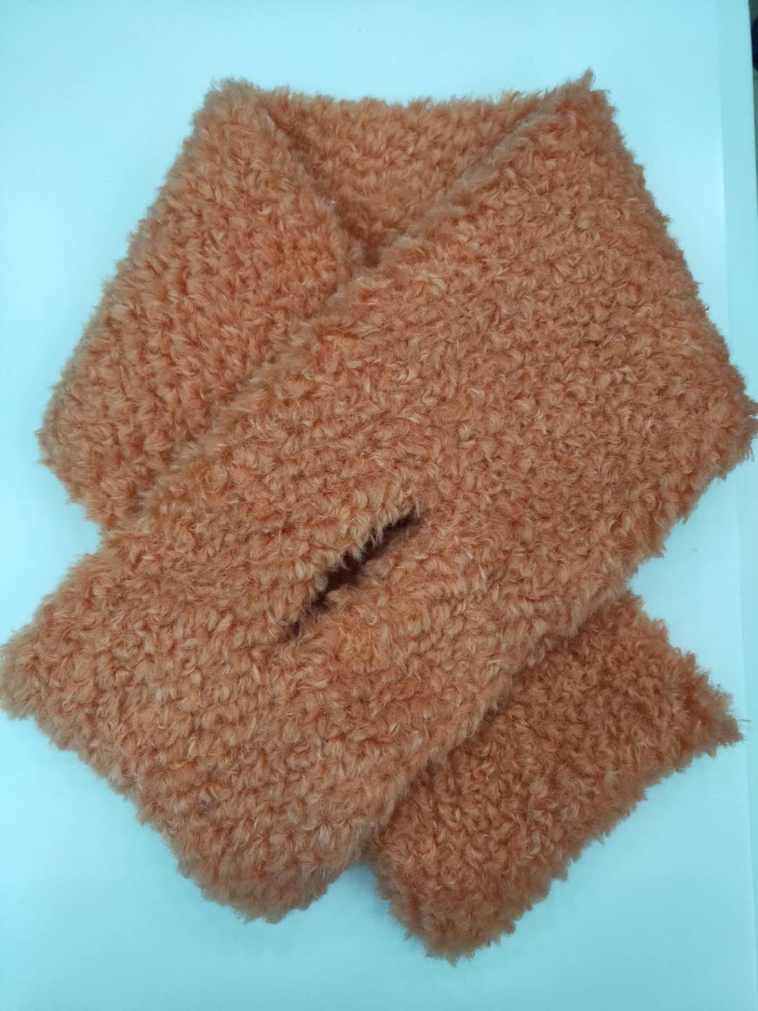Dongdaemun Soft Imitation Fur Sheep Hair Neck Autumn Winter Warm Imitation Rabbit Hair Collar Children's Scarf Specification drawing