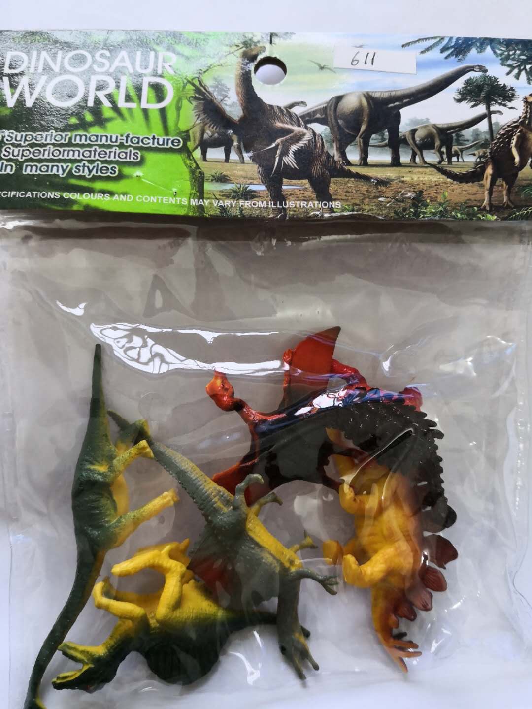 Jurassic Park Dinosaur Animal Model Children plastic Ankylosaurus Stegosaurus pterosaur environmental protection thumbnail