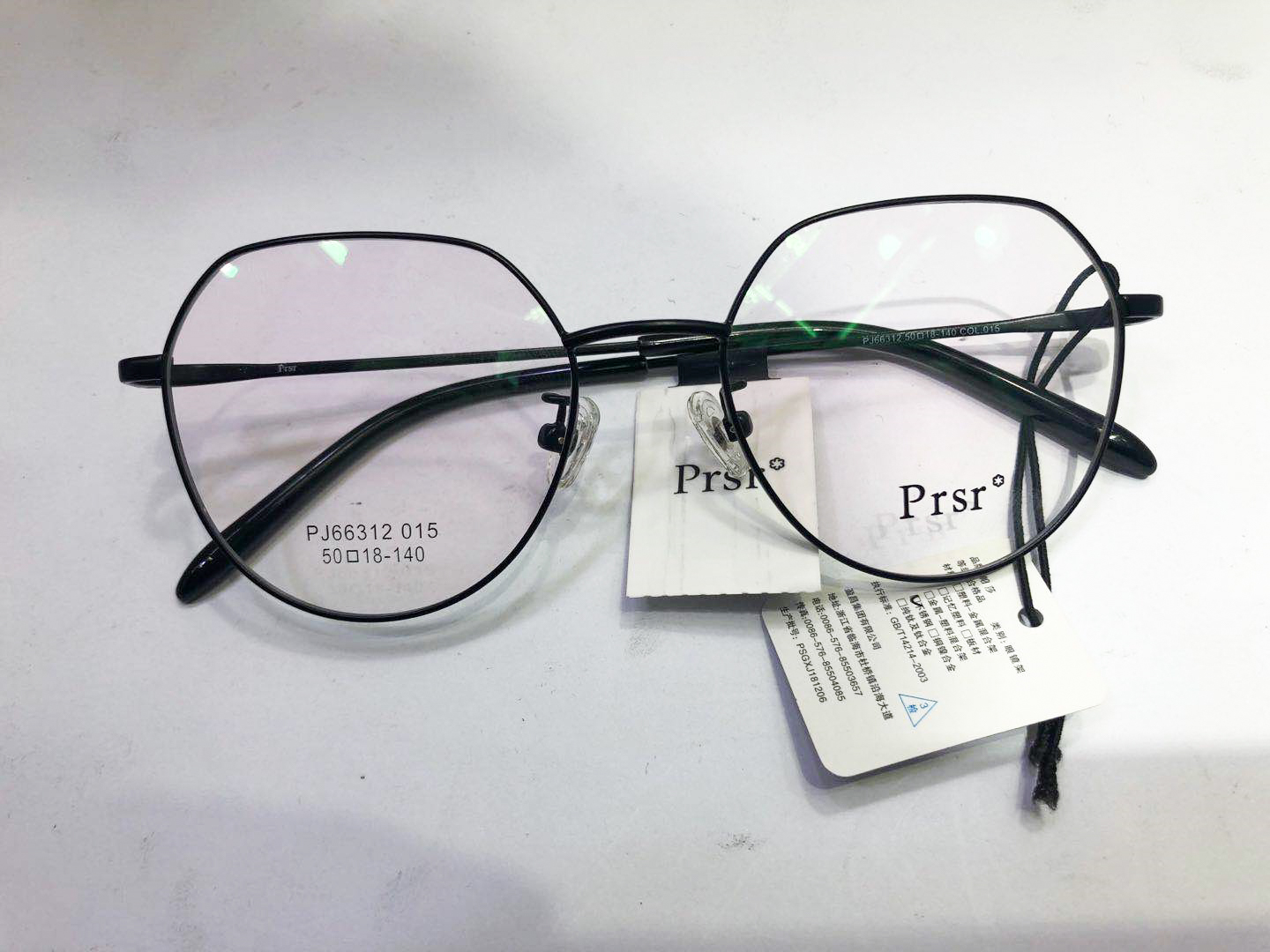 新款帕莎时尚眼镜框 男女金属光学近视镜架圆框大框小脸PJ66296