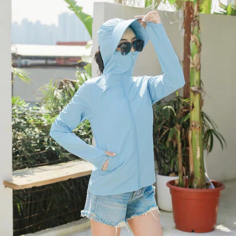 In summer, long ice cream can be used to protect against ultraviolet rays in women's hats thumbnail