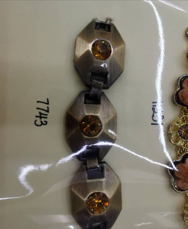 7743# Bronze Alloy Brown Diamond Decorative Buckle Shoe Buckle Hat Buckle Clothing Accessories Alloy Buckle