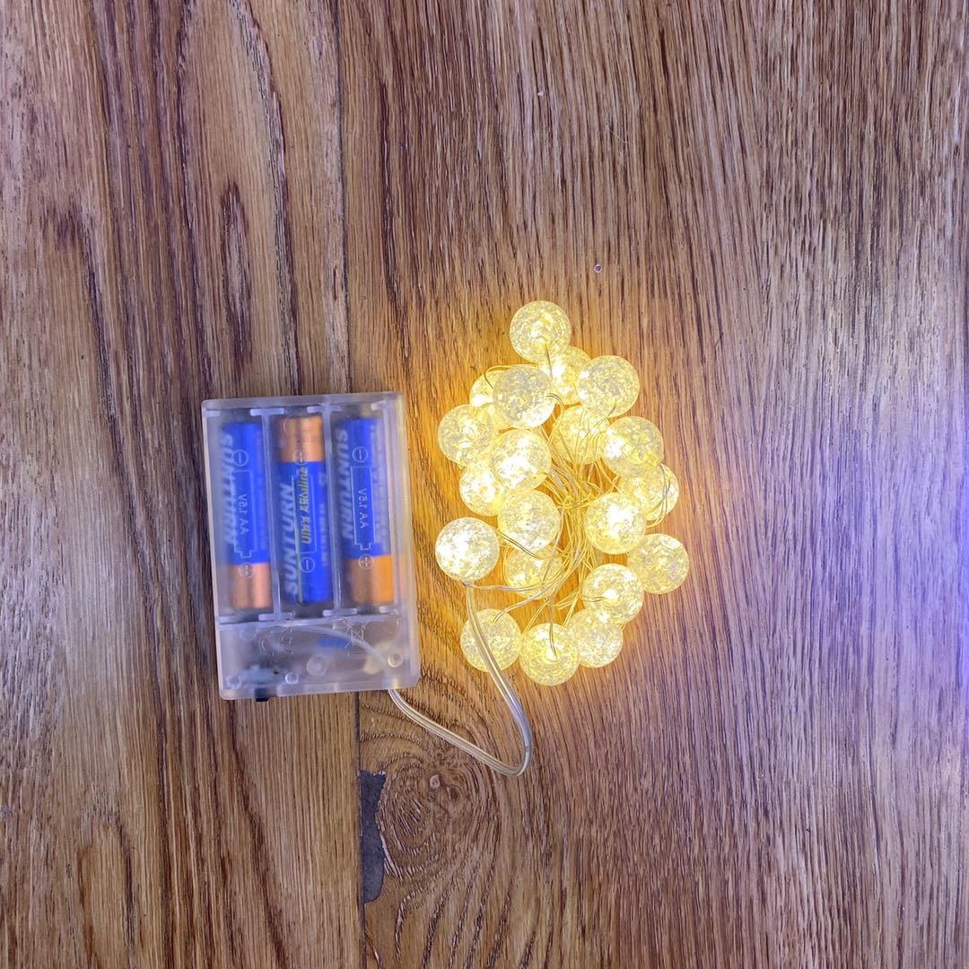2M 20 lights crack bead fiber optic lights Flashing lights string lights decorative lights party