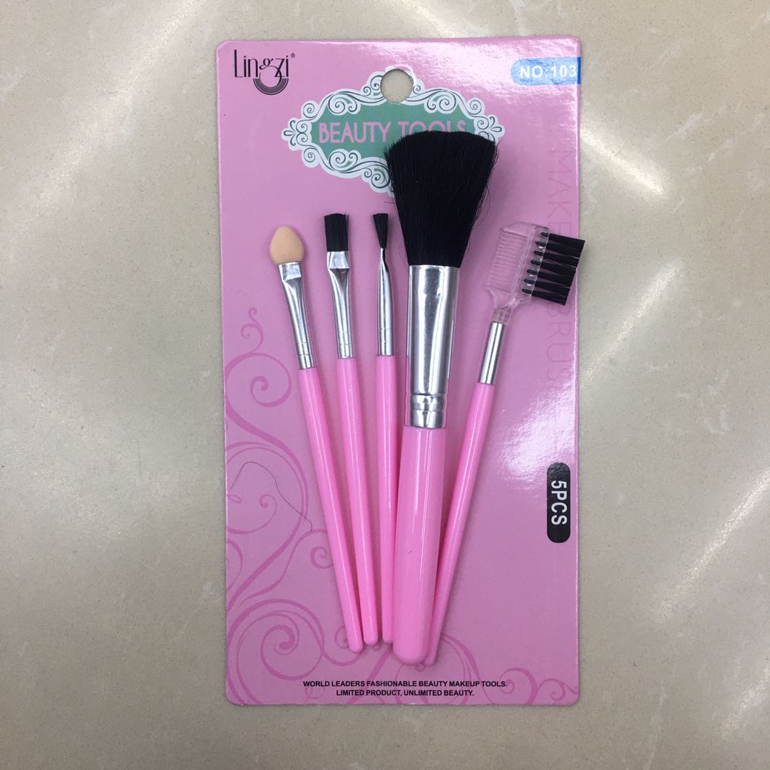 103 Five Brush Beauty Brush Cross Border Beauty Tool Multi-Function Contouring Brush details Picture