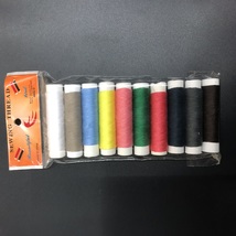 10色缝纫机线小卷手缝线绣花线彩色线圈10个装