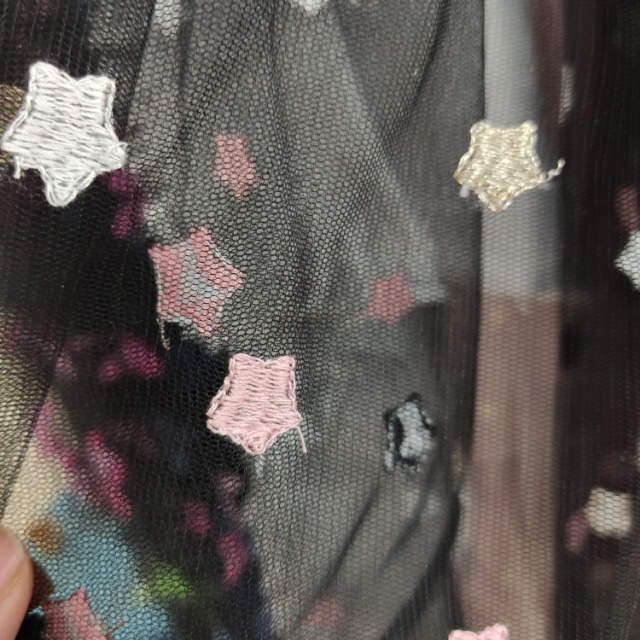 多色星星网纱布服装布装饰布多色可选价格面议产品图