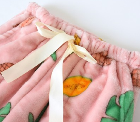 Coral fleece pants for men, winter home long pants, flannel casual pants, new pajama pants for men details Picture