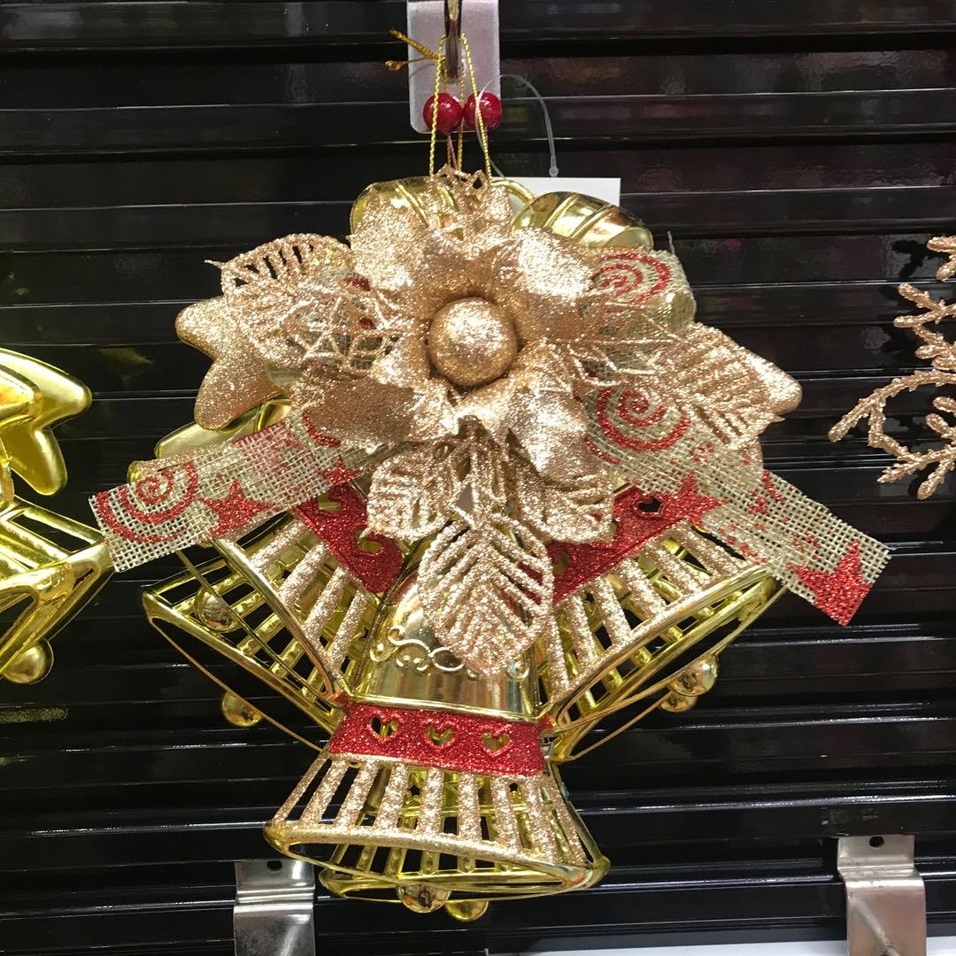 Christmas bell pendants, Christmas decorations, scene shopping mall store pendants, Christmas bell pendants details Picture
