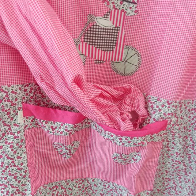 Apron, long-sleeved waterproof and oil-resistant work clothes for home kitchen, fashionable Korean-style cooking, waistband, worn upside down, smock for adults Specification image