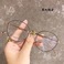 近视眼镜女圆形可配有度数透明素颜网红款韩版潮男士眼睛框架图