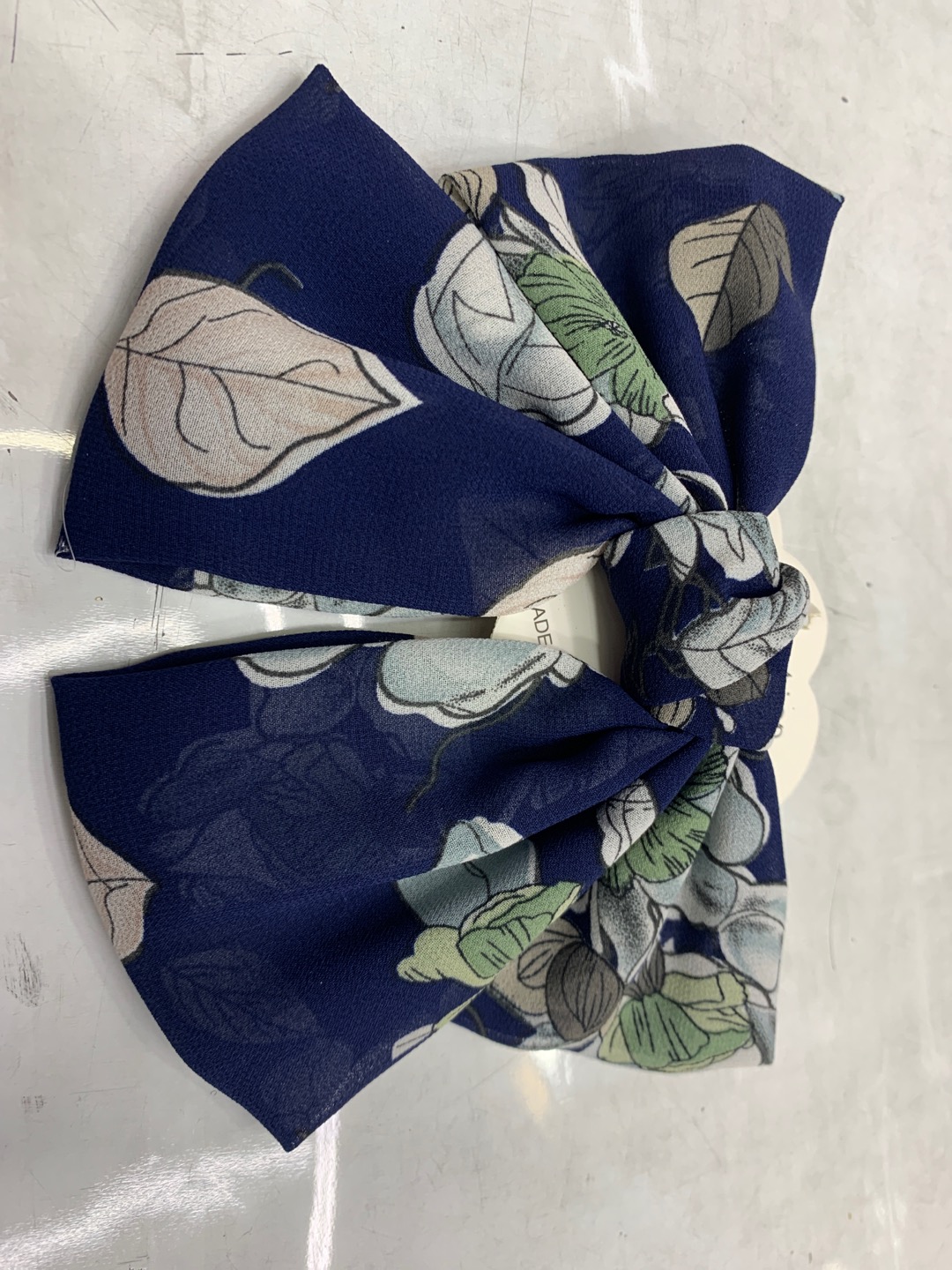 New silk satin fabric bow hair clip press