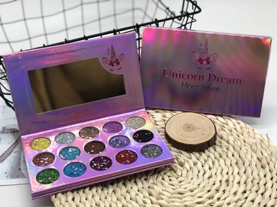 J011 Glitter Eyeshadow 15-Color Star Sand Eyeshadow Tray Pearl Cherry Blossom Eyeshadow Tray Goes With Everything