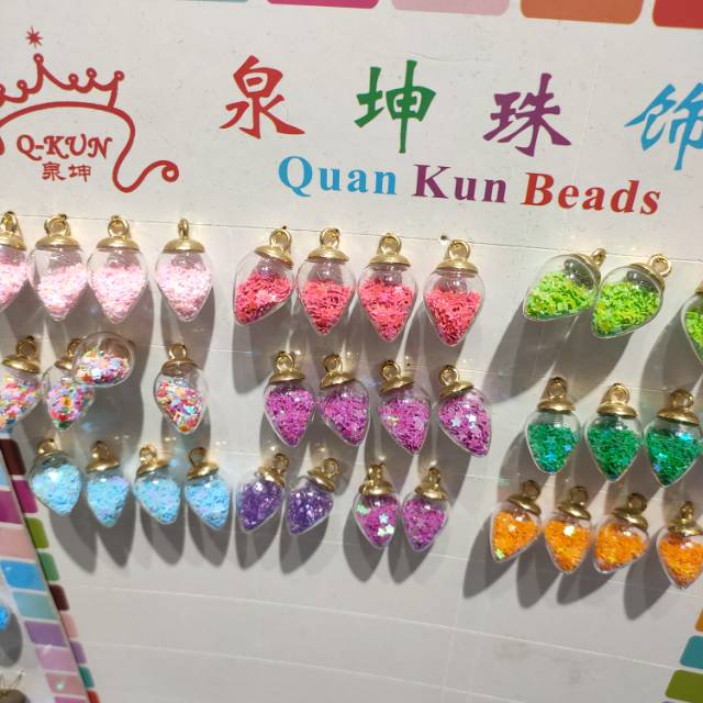 玻璃流沙饰品配件热销款