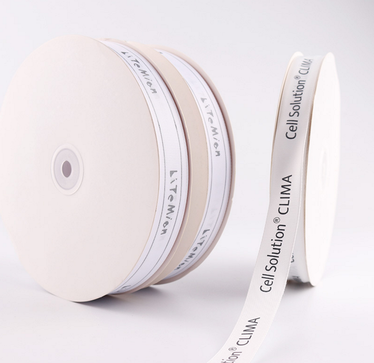 2.5cm wide ribbed tape, letter webbing, horizontal stripe tape, gift packaging tape, decorative ribbon, can be printed with logo