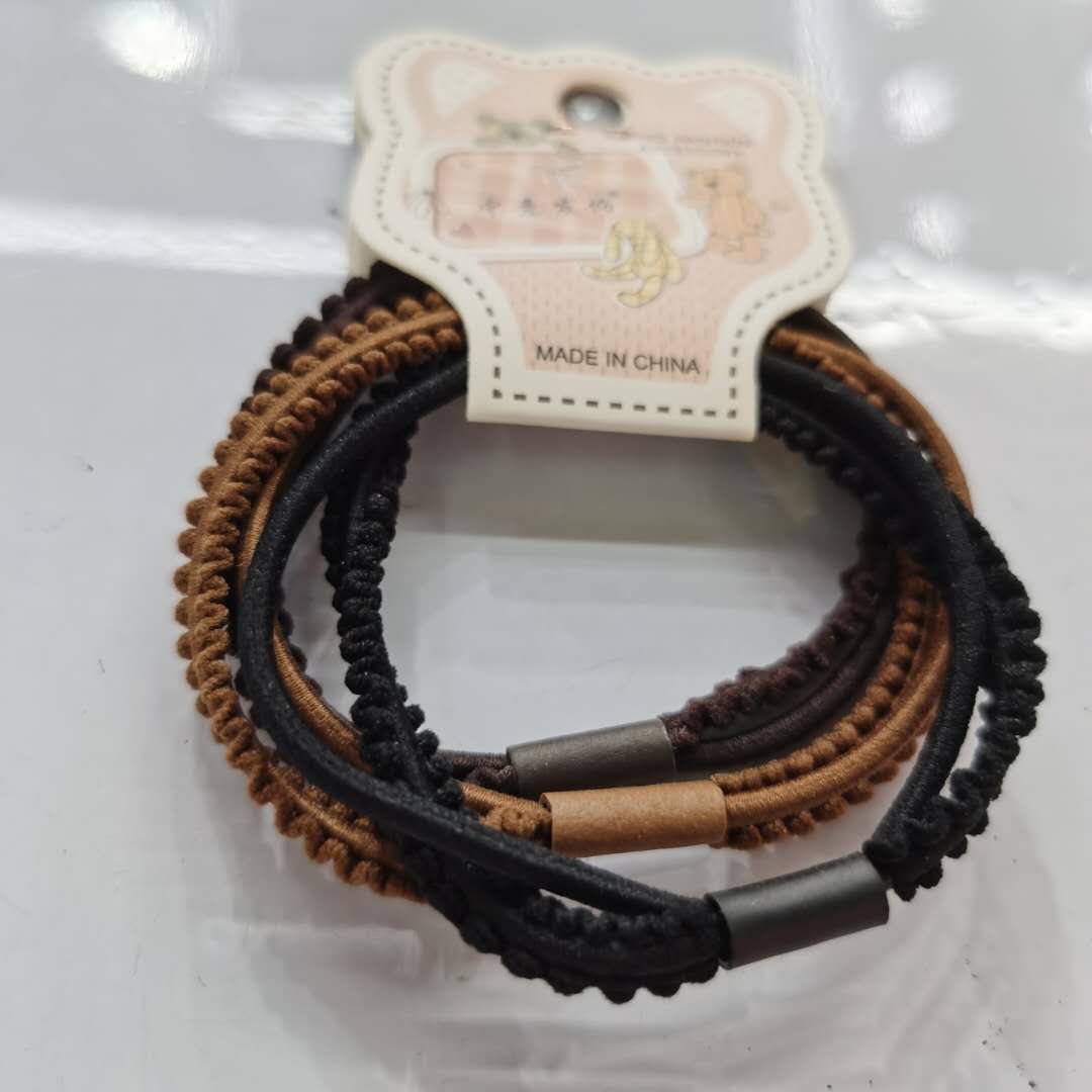 Korean-style fashionable and versatile women's hair band with high elasticity and popular rubber bands Specification image