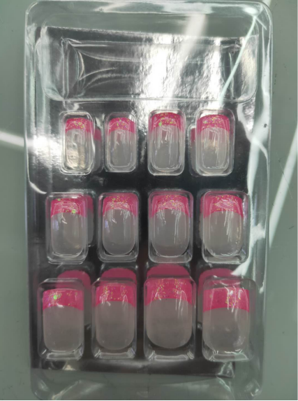 进口ABS材质亮粉法式12PCS一盒JX-1产品图