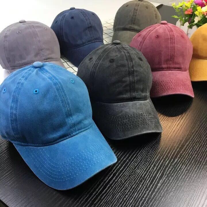 Ins Feng Shui Wash Old Cowboy Cap Adjustable Men And Women All Cotton Baseball Cap Shade Hat Summer And Spring New Style details Picture