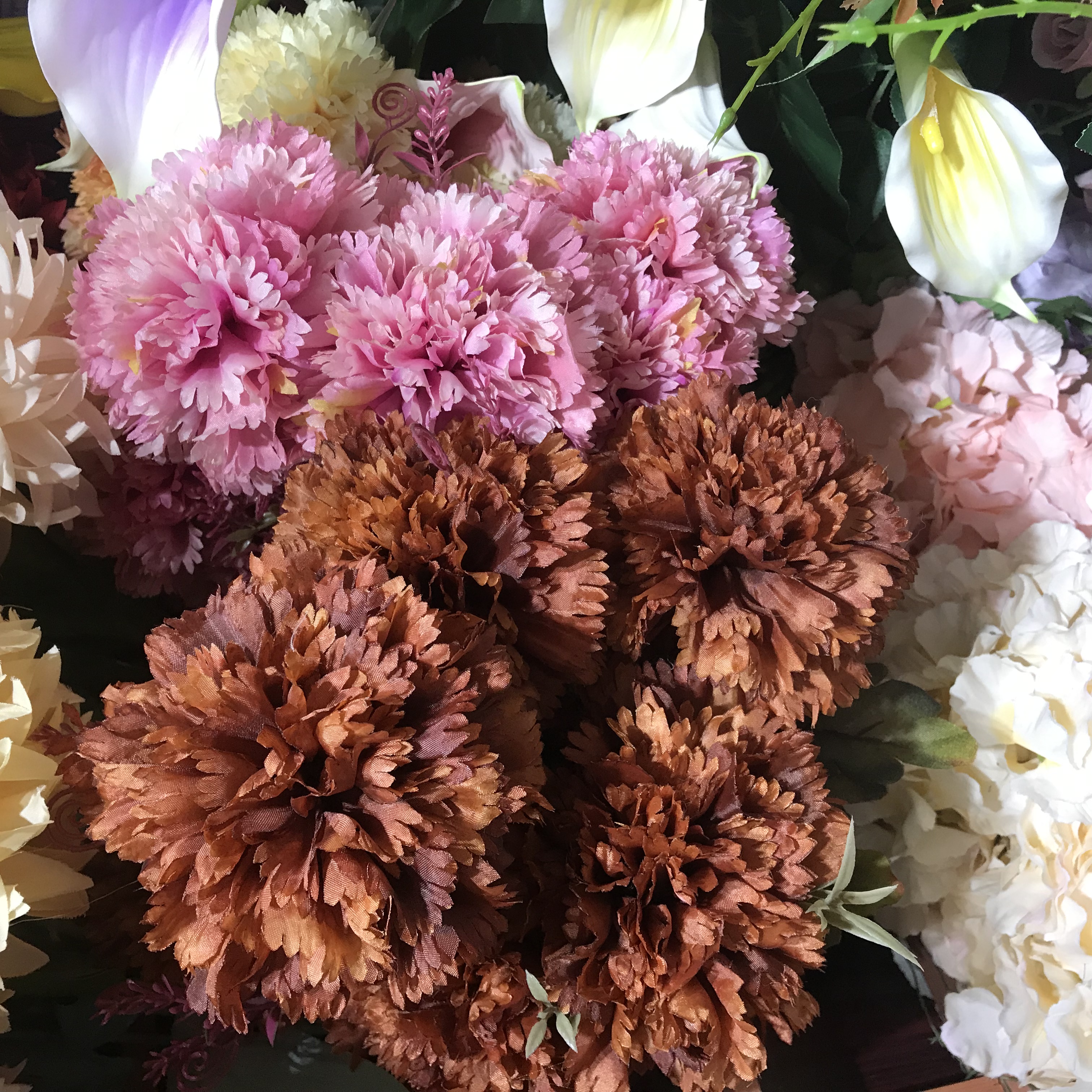 9cm diy diy wedding silk flower wreath simulated carnation flower head artificial flower material decoration thumbnail