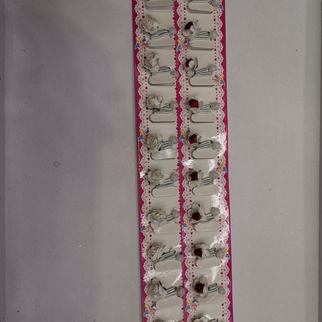 批发儿童树脂皮筋混色玫瑰款100bag