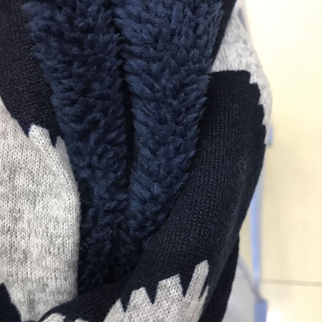 Manufacturers Direct Sales Autumn And Winter Europe And The United States Trend New Cashmere Men's And Women's Neck Specification drawing