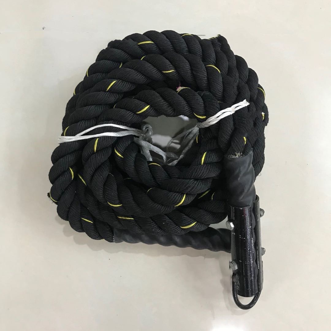 健身战绳子甩大绳家用战斗绳力量体能训练器材爆发力摔绳粗格斗绳图