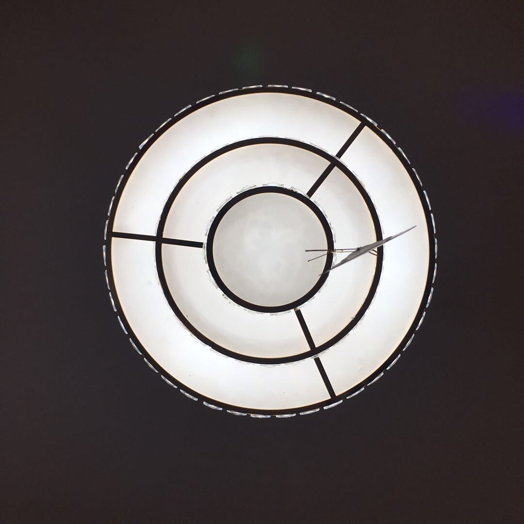 跨境货源现代简约个性圆形无极调光LED书房吸顶灯