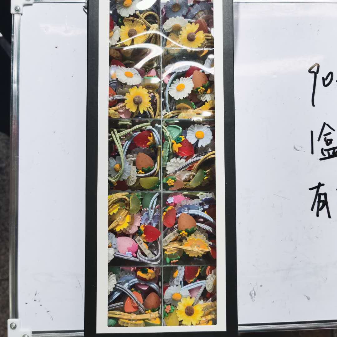 Korean-style fashionable girls' stylish and versatile headwear with a new sunflower pineapple rubber band details Picture