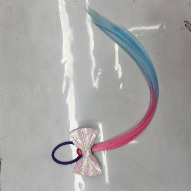 巴拉巴拉小魔仙变身儿童蝴蝶结渐变假发辫子发饰表演头饰细节图
