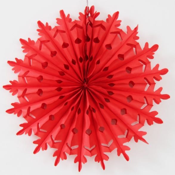 纸花扇纸扇花装饰婚礼布置手工折扇子结婚婚房喜庆雪花扇装饰用品11