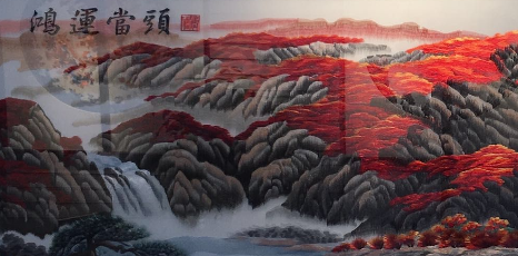 装饰画/挂画/装饰画客厅/客厅画欧式/卷轴产品图