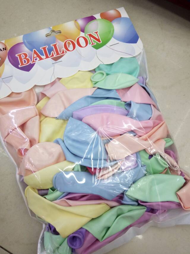 多色PVC马卡龙气球细节图