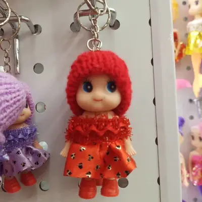 Confused Doll Keychain Cute Princess Girl Bag Hanging Doll Small Pendant Handmade Doll