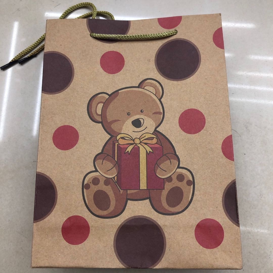 小熊圆球购物袋礼品袋可定制爆款加厚