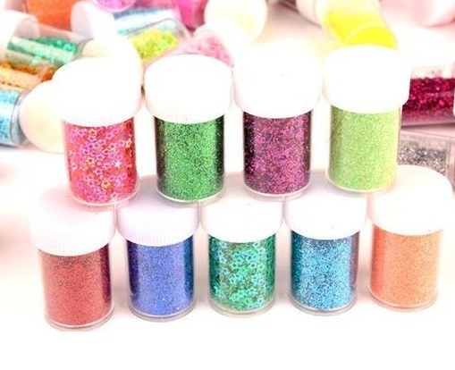 Flash powder painting watercolor pen powder powder powder powder powder sand painting production glue gold powder painting stage thumbnail