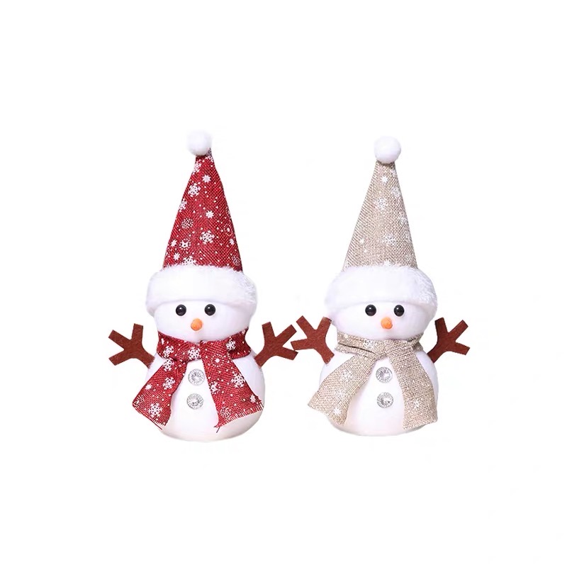 Christmas decorations, Snowman dolls, Children's Kindergarten Christmas gifts, cute dolls thumbnail