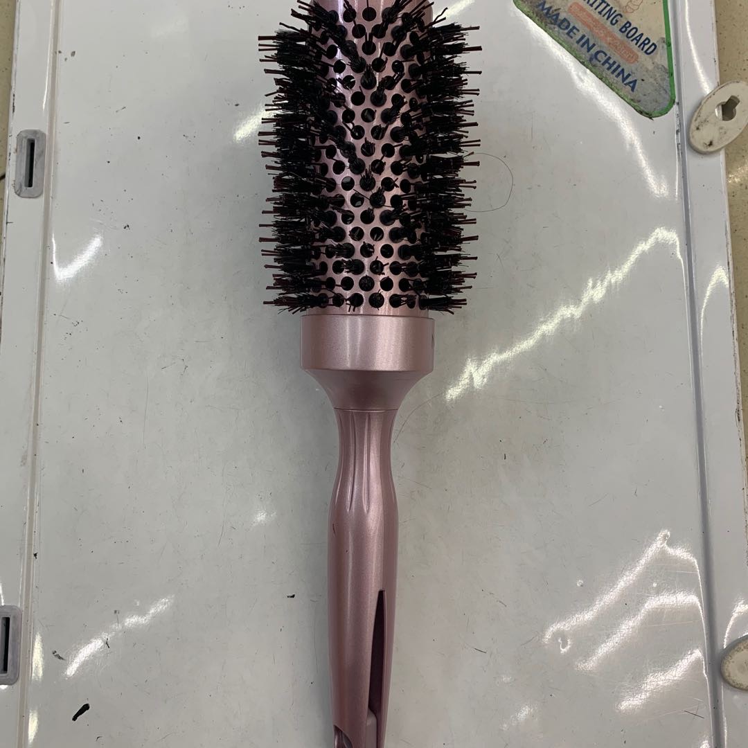 Manufacturer direct selling professional heat resistant pig mane rolling comb curly hair straight pear perm large cylinder curly hair
