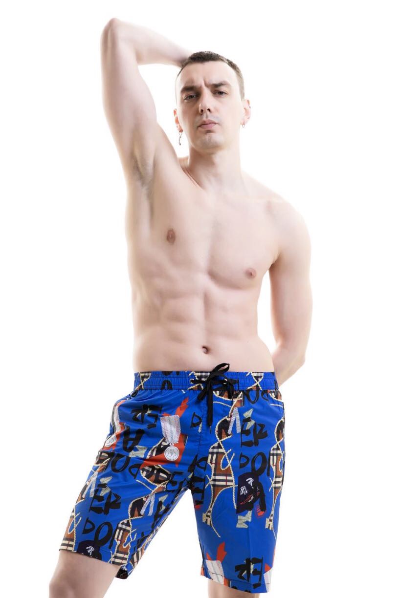 Beach Men's Suit Beach Vacation Sanya, Hainan, Thailand Travel Clothes Loose Cotton T-Shirt Quick Drying Shorts Specification drawing