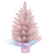 Manufacturers direct sales of new pink PVC pointed Christmas tree wholesale festive atmosphere decoration thumbnail
