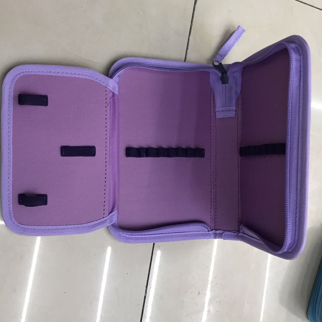 单层文具包彩色印刷笔袋纸板笔袋拉链包产品图