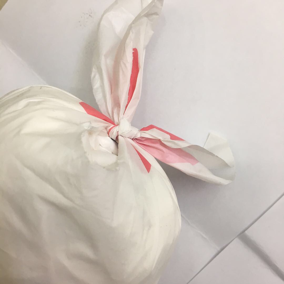 可定制卡通白粉小兔兔环保彩色塑料袋尺寸可选细节图
