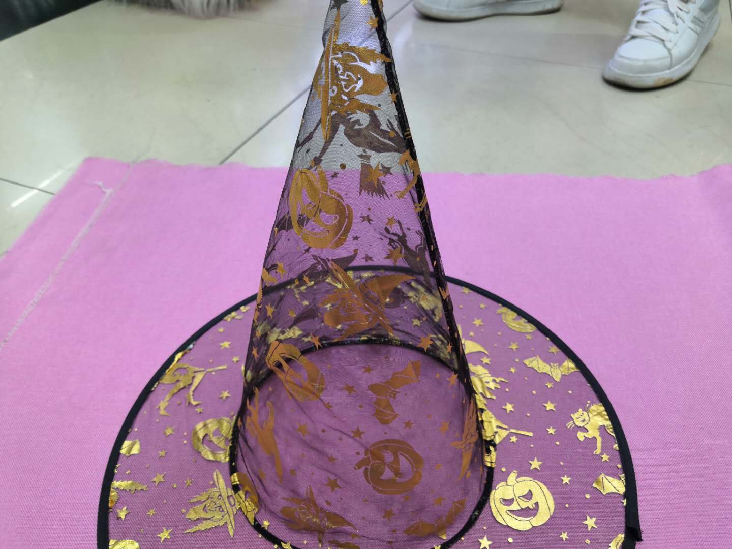 万圣节巫婆帽巫师儿童成人巫婆帽舞台表演复活节化妆舞会道具批发产品图