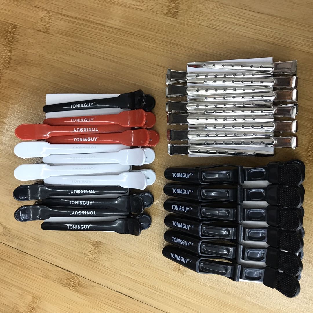 Hair clip studio hand push ripple dyeing and ironing positioning clip duck bill partition clip thumbnail