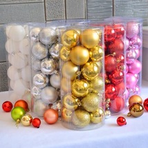 圣诞球圣诞树装饰球装饰吊球彩球亮光球电镀球挂球圣诞树装饰品