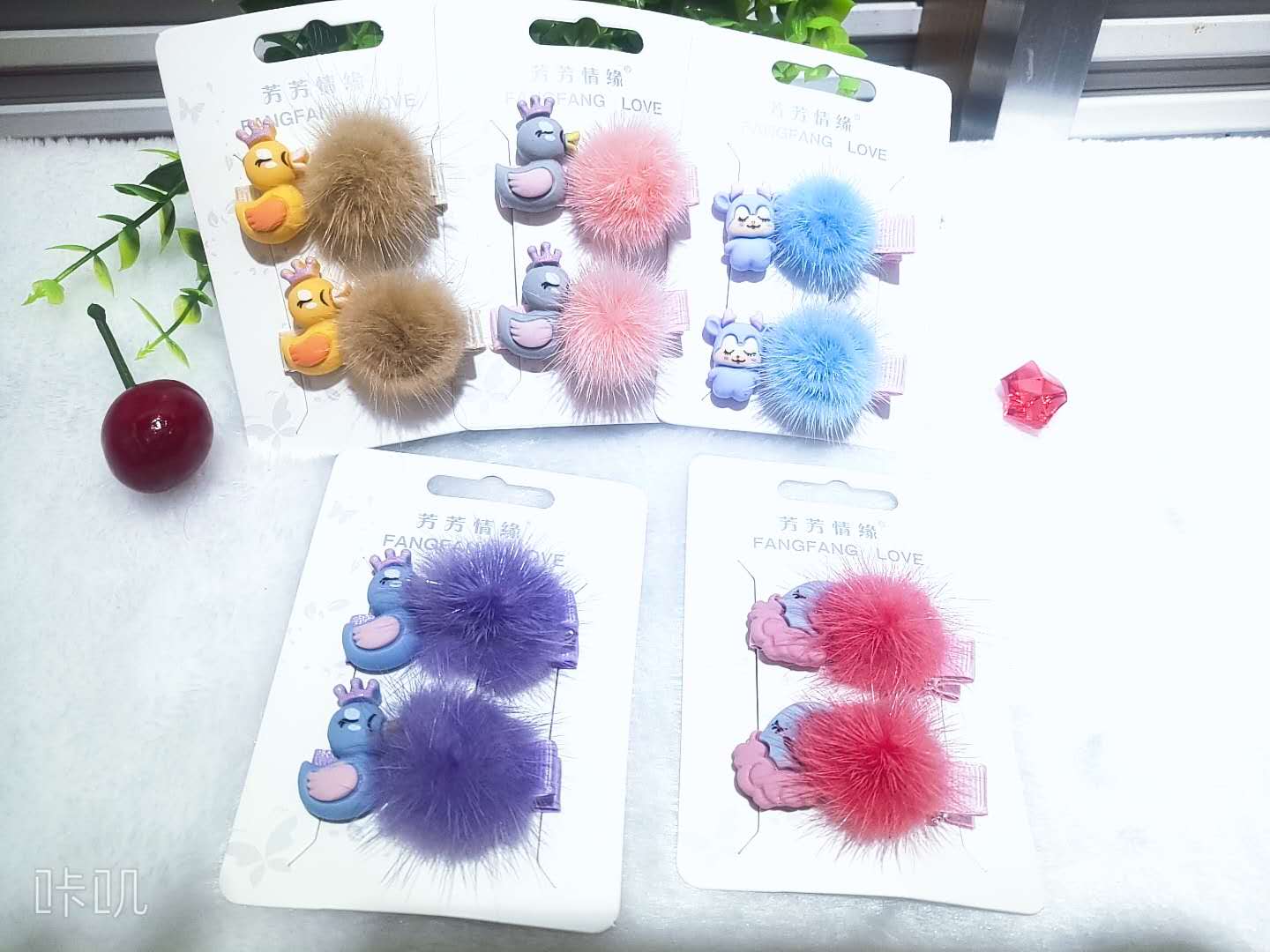 热销新款美丽儿童可爱水貂毛厂家直销