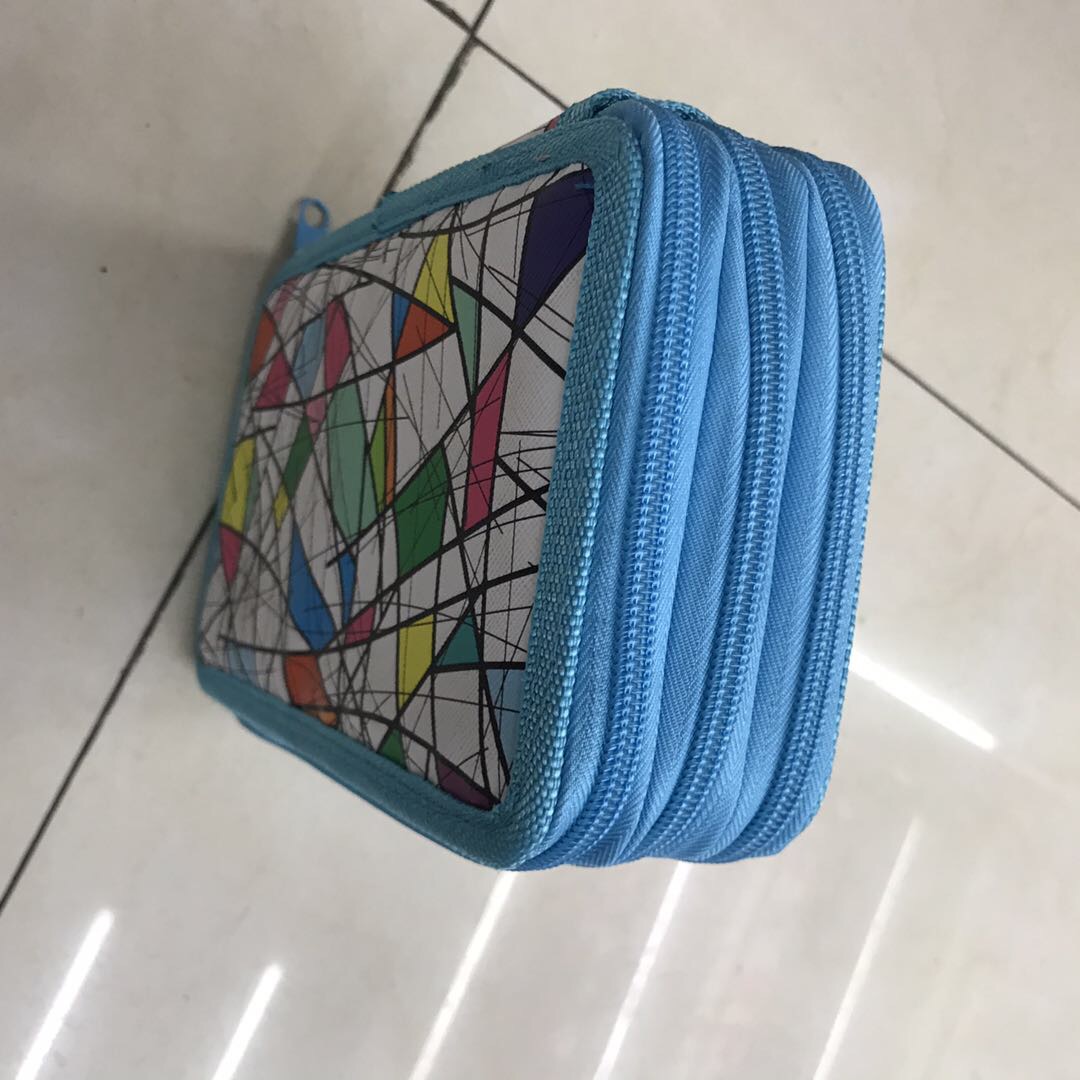 多功能三层大容量创意学生彩铅笔袋文具盒文具袋设计师用笔袋细节图