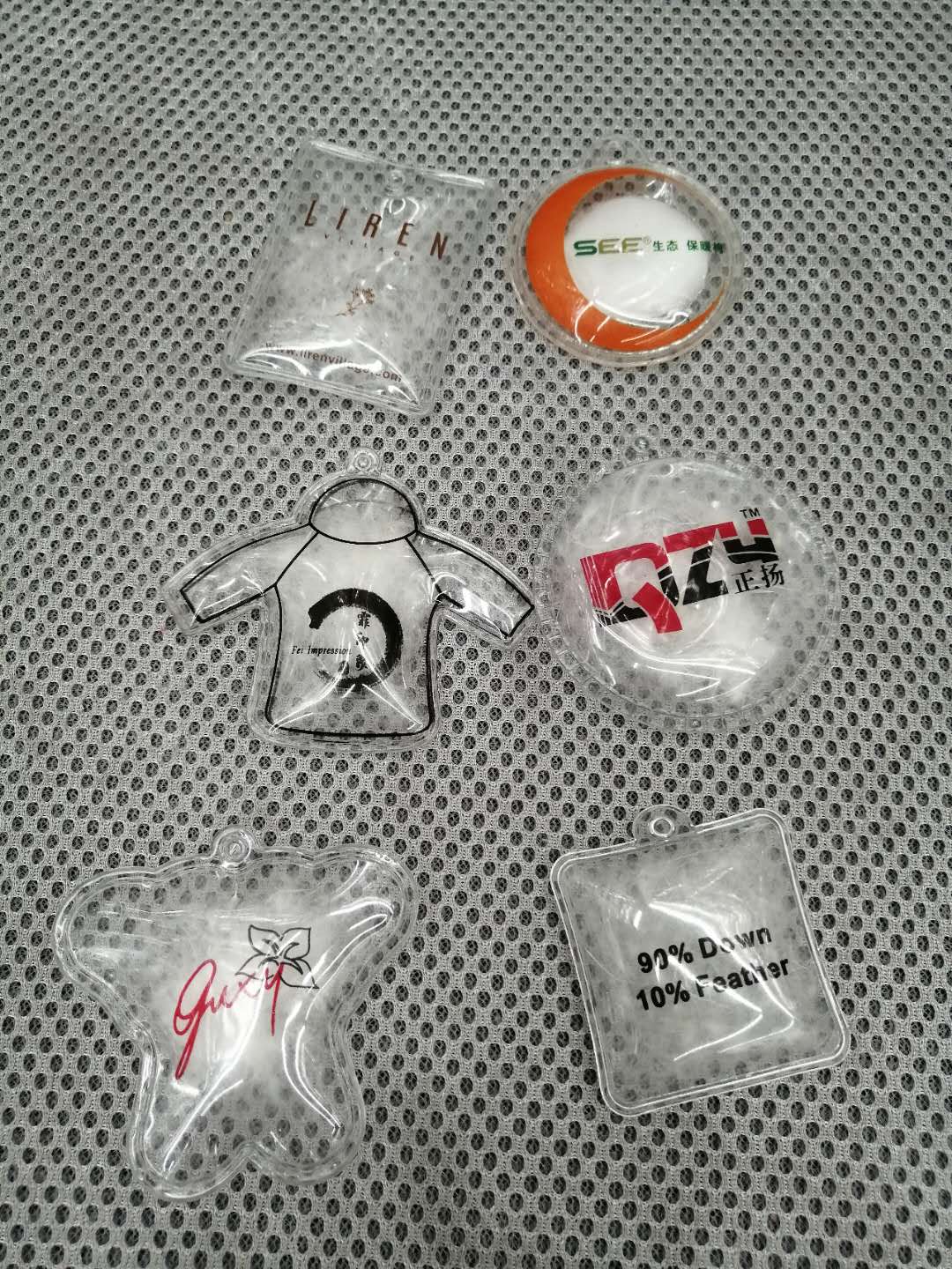 厂家直销定制各种羽绒充气气泡来样定做产品图