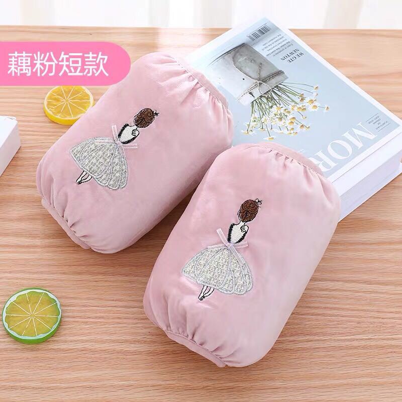 冬天长款宽松套袖纯棉手套工作护袖女厨房炒菜做饭防水防油溅袖套