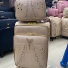 个性六件套行李箱镂空钻铆钉普通密码拉杆手提旅行箱